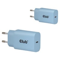 Club 3D 2-Pack USB C Charger 30 Watt Blauw