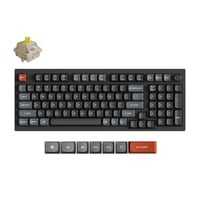Keychron V5 Ultra 8K Wireless Custom Mechanical Keyboard Zwart, US lay-out (QWERTY), Keychron Silk POM Banana, 96%, RGB, Hot swap, 2.4 GHz | Bluetooth 5.3 | USB-C