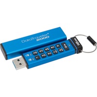 Kingston DataTraveler 2000, 16 GB usb-stick Blauw, USB 3.1 Gen 1 (USB 3.0), DT2000/16GB