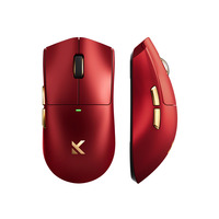MCHOSE K7 Ultra Lightweight Wireless Gaming Mouse Rood/goud, RGB, USB / 2.4 GHz, 42.000 DPI