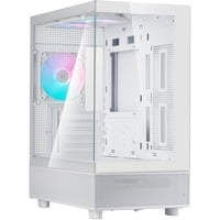 SilverStone Lucid 04 mini tower behuizing Wit | 2x USB-A | 1x USB-C | RGB | Tempered Glass