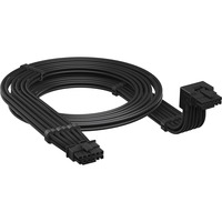 Corsair PSU 90° 12V-2x6 Style A Cable kabel Zwart, 65 cm