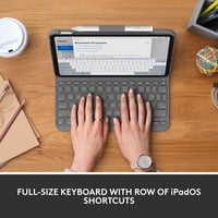 Logitech Slim Folio voor iPad (10e generatie) toetsenbord EU lay-out (QWERTY), 80% (TKL)
