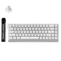 MCHOSE Ace 68 HE Magnetic Ice Blue wi US RGB mechanisch gaming toetsenbord Wit, US lay-out (QWERTY), Ice Blue Magnetic, 65%, RGB, Hot swap, USB-C, Hall Effect Sensor