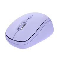 Trust Yvi+ Draadloze Muis Compact Paars, 800-1600 Dpi, 2.4GHz, Bluetooth, Stille Knoppen 