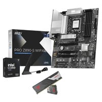 ALTERNATE Upgrade Kit PRO Z890-S WIFI6E + Core Ultra 7 270K Plus + 32 GB Zwart/zilver, Moederbord, CPU, Geheugen