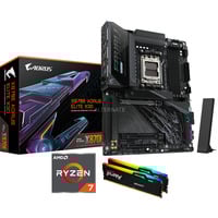 ALTERNATE Upgrade Kit X870E AORUS ELITE X3D + Ryzen 7 9800X3D + 32 GB Zwart, Moederbord, CPU, Geheugen