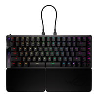ASUS ROG Falcata RGB mechanisch gaming toetsenbord Zwart, US lay-out (QWERTY), ROG HFX V2, 75%, RGB, USB-C | 2.4GHz | Bluetooth 5.0
