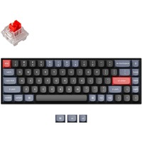 Keychron K6 Pro-G1, toetsenbord Zwart, US lay-out, Keychron K Pro Red, white leds, 65%, Double-shot PBT, hot swap, Bluetooth 5.1