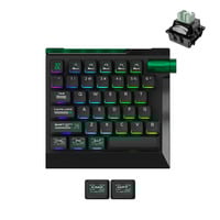 Lemokey L0 HE One Handed Magnetic Switch Gaming Keyboard Zwart, US lay-out, RGB, Nuclear PBT, 8K, Knob