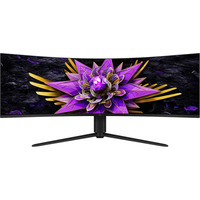 TCL 57R94 Dual 4K QD-Mini LED Monitor 57" UltraWide Zwart, 1x DisplayPort, 2x HDMI, 1x USB-C, 4x USB-A, 120 Hz
