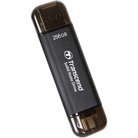 Transcend ESD310 Portable 256 GB externe SSD Zwart, USB-A 3.2 (10 Gbit/s) | USB-C 3.2 (10 Gbit/s)