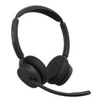 Jabra Evolve3 45 UC on-ear headset Zwart, USB-A with Dongle, Bluetooth 5.3