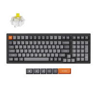 Keychron K4 Max-B4 RGB mechanisch toetsenbord Zwart, US lay-out (QWERTY), Keychron Super Banana, 96%, RGB, Double-shot PBT Keycaps, Bluetooth | USB-C | 2.4 GHz