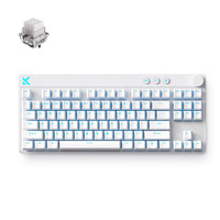 MCHOSE Mix 87 Hall Effect Magnetic Switch Gaming Keyboard Wit, US lay-out (QWERTY), Mount Tai GT HE, 80% (TKL), 8K, RGB, PBT Keycaps, Hot-Swap