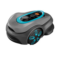 GARDENA Smart SILENO sense 600 m² robotmaaier Grijs/turquoise, 19942-26, Li-ion accu + Basisstation inbegrepen, grensdraadvrije technologie