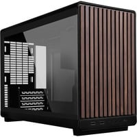 Lian Li A3-mATX Black (Wood Edition) midi tower behuizing Zwart/houtkleur | 2x USB-A | 1x USB-C | Tempered Glass