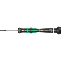 Wera 2035 Kraftform Micro Sleuf Schroevendraaier, 0.35 x 2.5 x 40 mm Zwart/groen