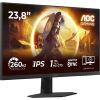 AOC 24G4ZRE 23.8" gaming monitor Zwart, 2x HDMI, DisplayPort, Fast IPS, 240 HZ (OC 260 Hz)