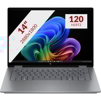 HP OmniBook X FlipNGAI 14-fk0070nd 14"  Copilot+ 2-in-1 laptop Zilver | Ryzen AI 7 350 | Radeon 860M | 16 GB | 1 TB SSD	