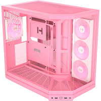 HYTE Y50 RGB Strawberry Milk midi tower behuizing Lichtroze | 2x USB-A | 1x USB-C | RGB | Tempered Glass