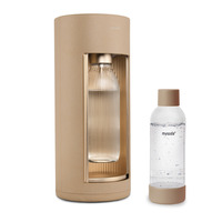 Mysoda Glassy Latte bruiswatertoestel Beige, Excl. CO2-gascilinder - met glazen en PET fles