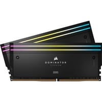 Corsair 64 GB DDR5-6400 (2x 32 GB) Kit werkgeheugen Zwart, CMP64GX5M2B6400C32, Dominator Titanium RGB, XMP