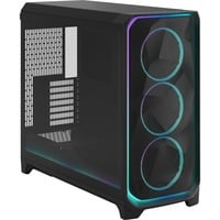 Fractal Design Meshify 3 XL Ambience Pro RGB Light Tint big tower behuizing Zwart | 2x USB-A | 1x USB-C | RGB | Tempered Glass