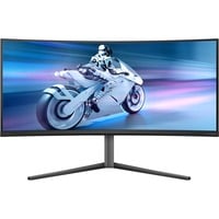 Philips Evnia Curved QD OLED 34" UltraWide gaming monitor Donkergrijs, 2x HDMI, 1x DisplayPort, 175 Hz