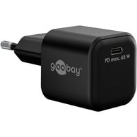 goobay USB-C PD GaN snellader Nano (65 W)  Zwart, 1x USB-C, Power Delivery 3.0