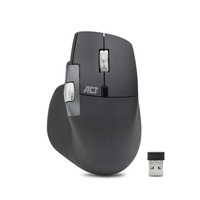 ACT Connectivity Draadloze multi-connect muis Zwart, 800 - 4800 DPI, 2.4 GHz / Bluetooth