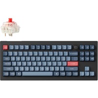 Keychron V3 Max-D1, toetsenbord Zwart, US lay-out, Gateron Jupiter Red, RGB leds, TKL, Double-shot PBT, hot swap, 2.4 | Bluetooth | USB-C, Knob