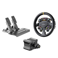 MOZA R9 V3 + CS Pro + SRP2 bundel Zwart, Basis, stuur en pedalen