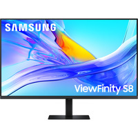 Samsung ViewFinity S8 S80UD UHD 37" 4K monitor Zwart, 1x DisplayPort, 1x HDMI, 1x USB-C, 2x USB-A, 1x RJ-45