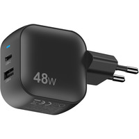 Sitecom 48W GaN Power Delivery wandoplader Zwart, 1x USB-C