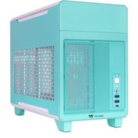 Thermaltake TR100 Mint Strawberry mini tower behuizing Mint/bes | 2x USB-A | 1x USB-C