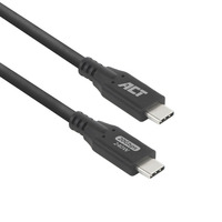 ACT Connectivity USB4 20Gbps 240W USB Type-C kabel, 0,5 meter Zwart