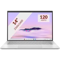 ASUS ExpertBook CX54 Chromebook Plus Enterprise CB5403CMA-QM0260 14" laptop Zilver | Core Ultra 5 115U | Intel Graphics | 16 GB | 128 GB SSD | Touch