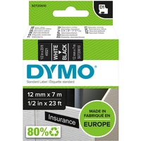 Dymo D1 standaard labels, 12mm x 7m printlint 