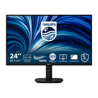 Philips 24B2N2200 23.8" monitor Zwart, 120 Hz, VGA, HDMI, DisplayPort, Audio