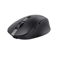Trust Ozaa Compact Draadloze Muis Oplaadbaar Zwart, 800-3200 Dpi, 2.4GHz, Bluetooth, Stille Knoppen