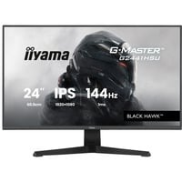 iiyama G-Master Black Hawk G2441HSU-B1 23.8" gaming monitor Zwart, 144Hz, HDMI, DisplayPort, USB, Audio, AMD Free-Sync