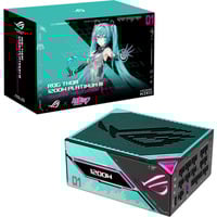 ASUS ROG Thor Platinum III Hatsune Miku Edition modulaire 1200 watt voeding  Zwart, 1x 12V-2x6, 4x PCIe, 1x 12 Pin High Power GPU, 4x PCIe, Kabelmanagement