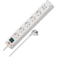Brennenstuhl Bremounta stekkerdoos 5-voudig met 2 USB C-laadcontactdozen stekkerdoos Wit, 2x USB C