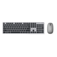 ASUS W5000 Wireless Keyboard and Mouse Set, desktopset Grijs/zwart, US lay-out, US-International, Rubberdome, 800 - 1600 DPI, 2.4 GHz