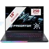 Acer Predator Helios 18 AI PH18-73-95WR 18"  gaming laptop Zwart | Core Ultra 9 275HX | RTX 5080 | 64 GB | 5 TB SSD