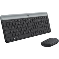 Logitech MK470 Slim Wireless Keyboard and Mouse Combo , desktopset Zwart, US-International, Scissor switches, 1000 dpi