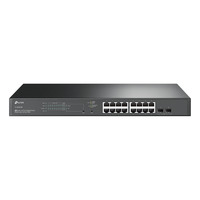 TP-Link Omada SG2218P JetStream 18-poorts Gigabit Smart Switch Zwart, 16x PoE+, 2x Gigabit SFP