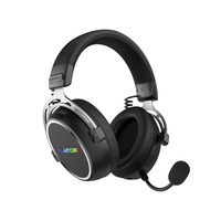 Hator Hypergang 3 Wireless over-ear gaming headset Zwart, RGB, 2.4GHz / Bluetooth / USB