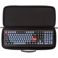 Keychron Q6 / Q6 Pro / Q6 Max / Q6 HE / V6 / K10 Pro / K10 Max aluminum frame Keyboard Carrying Case tas Zwart